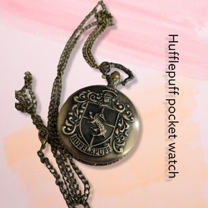 Hufflepuff bronze vintage look pocket watch